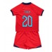 Billige England Phil Foden #20 Børnetøj Udebanetrøje til baby VM 2022 Kortærmet (+ korte bukser)